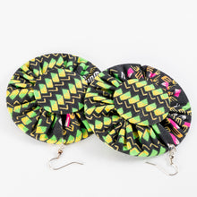 Load image into Gallery viewer, Fabric & Bottlecap Earrings