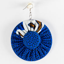 Load image into Gallery viewer, Fabric & Bottlecap Earrings