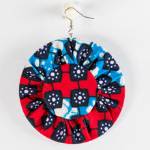 Load image into Gallery viewer, Fabric & Bottlecap Earrings