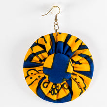 Load image into Gallery viewer, Fabric & Bottlecap Earrings