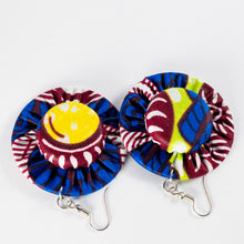 Load image into Gallery viewer, Fabric & Bottlecap Earrings