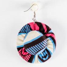 Load image into Gallery viewer, Fabric & Bottlecap Earrings