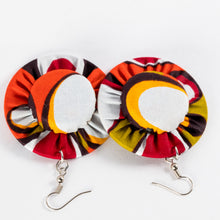 Load image into Gallery viewer, Fabric & Bottlecap Earrings