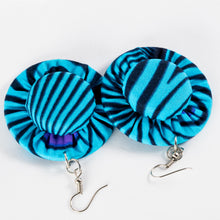 Load image into Gallery viewer, Fabric & Bottlecap Earrings