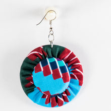 Load image into Gallery viewer, Fabric & Bottlecap Earrings