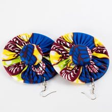 Load image into Gallery viewer, Fabric &amp; Bottlecap Earrings
