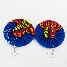 Load image into Gallery viewer, Fabric &amp; Bottlecap Earrings
