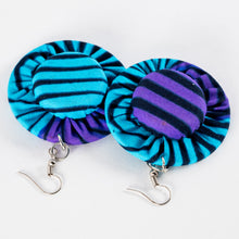 Load image into Gallery viewer, Fabric &amp; Bottlecap Earrings
