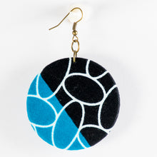 Load image into Gallery viewer, Fabric &amp; Bottlecap Earrings
